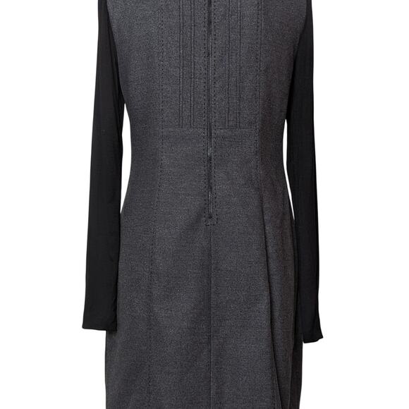 Vintage Y2K PHOEBE COUTURE Long Sleeve Blend Black Gray Dress With Pockets 6 - Picture 3 of 3